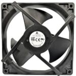 8034028393 EUB1312ME-10P1, Fan Tubeaxial 12VDC Square - 125.4mm L x 125.4mm H Superflo 79.9 CFM (2.24m³/min) 4 Wire Leads Hirschmann