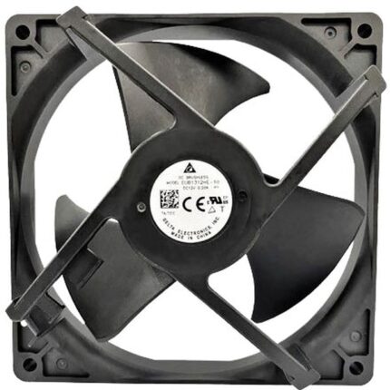 8034028393 EUB1312ME-10P1, Fan Tubeaxial 12VDC Square - 125.4mm L x 125.4mm H Superflo 79.9 CFM (2.24m³/min) 4 Wire Leads Hirschmann