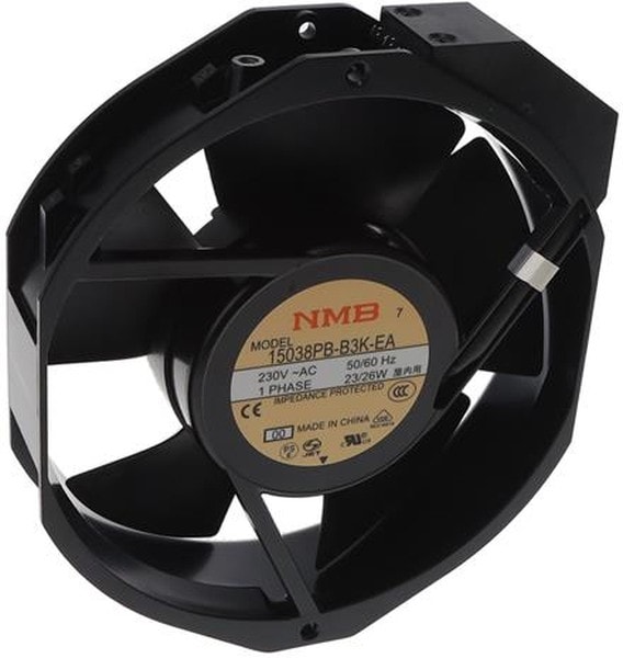 doc050862897 8034034920 15038PB-B3K-EA-00, Fan Tubeaxial 230VAC Rectangular/Rounded - 172mm L x 150mm H Ball 166.0 CFM (4.65m³/min) 2 Terminals Hirschmann — изображение 1