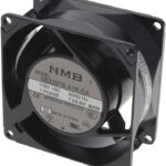 8034035463 08038FB-A1K-EA-00, Fan Tubeaxial 115VAC Square - 80mm L x 80mm H Ball 27.0 CFM (0.756m³/min) 2 Terminals Hirschmann