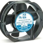 8007174199 OD1238AP-24HTB, DC Fans DC Fan, 120x120x38mm, 24VDC, 140CFM, 0.43A, 48dBA, 3600RPM, Dual Ball, Terminals Hirschmann