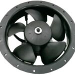 8034037552 AFL22AUHW-P0, Fan Tubeaxial 115/230VAC Round - 222mm Dia Ball 323.9 CFM (9.07m³/min) 3 Wire Leads Hirschmann