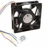 8034037659 17001177A, Fan Tubeaxial 24VDC Square - 127mm L x 127mm H Ball 192.0 CFM (5.38m³/min) 4 Wire Leads Hirschmann