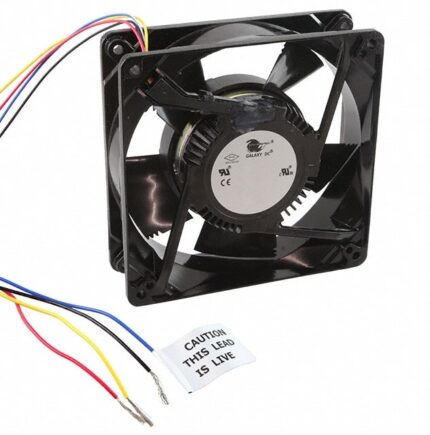 8034037659 17001177A, Fan Tubeaxial 24VDC Square - 127mm L x 127mm H Ball 192.0 CFM (5.38m³/min) 4 Wire Leads Hirschmann
