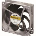 8007235587 9GT0912P4J001, DC Fans Axial Fan, 92x92x25mm, 12VDC, 77.7CFM, Wide Temp Range, Ribless, Ball, Tach/PWM Hirschmann