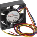 8034042575 DC0401024V2B-BT0, Fan Tubeaxial 24VDC Square - 40mm L x 40mm H Ball 12.2 CFM (0.342m³/min) 4 Wire Leads Hirschmann