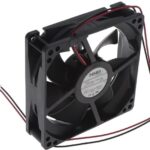 8034042707 09225SA-24K-AA-D0, Fan Tubeaxial 24VDC Square - 92mm L x 92mm H Ball 33.5 CFM (0.938m³/min) 2 Wire Leads Hirschmann