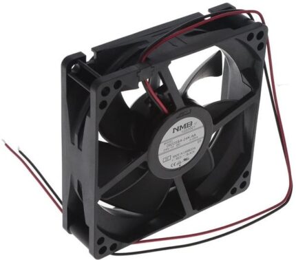 8034042707 09225SA-24K-AA-D0, Fan Tubeaxial 24VDC Square - 92mm L x 92mm H Ball 33.5 CFM (0.938m³/min) 2 Wire Leads Hirschmann