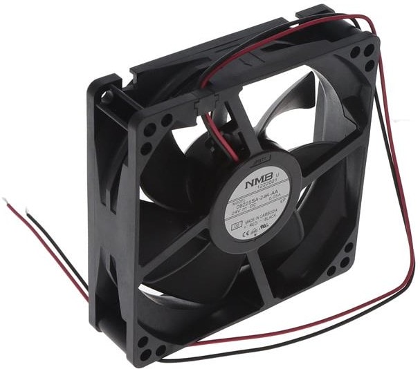 doc050952962 8034042707 09225SA-24K-AA-D0, Fan Tubeaxial 24VDC Square - 92mm L x 92mm H Ball 33.5 CFM (0.938m³/min) 2 Wire Leads Hirschmann — изображение 1
