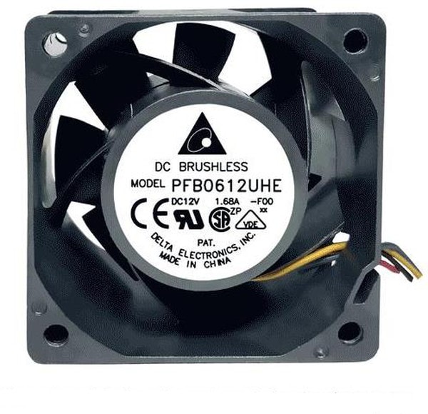 doc051025915 8034050253 PFB0624EHE, Fan Tubeaxial 24VDC Square - 60mm L x 60mm H Ball 50.4 CFM (1.41m³/min) 2 Wire Leads Hirschmann — изображение 1