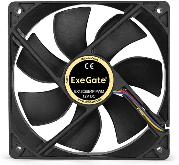 8009510013 EX283391RUS, Вентилятор 12В DC ExeGate EX12025B4P-PWM (120x120x25 мм, 2-Ball (двойной шарикоподшипник), 4pin, PWM, 0-1500 RPM, 0-25dBA) Hirschmann — изображение 7