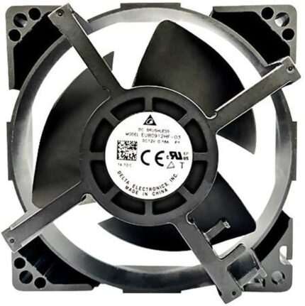 8034055501 EUB0912HF-03P1, Fan Tubeaxial 12VDC Square - 92mm L x 92mm H Superflo 47.0 CFM (1.32m³/min) 4 Wire Leads Hirschmann