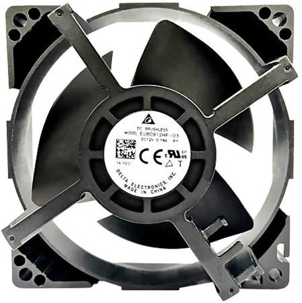 doc051072015 8034055501 EUB0912HF-03P1, Fan Tubeaxial 12VDC Square - 92mm L x 92mm H Superflo 47.0 CFM (1.32m³/min) 4 Wire Leads Hirschmann — изображение 1