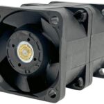 8034056175 DS0405612V2B-BT0, Fan Tubeaxial (Dual) 12VDC Square - 40mm L x 40mm H Ball 37.6 CFM (1.05m³/min) 4 Wire Leads Hirschmann