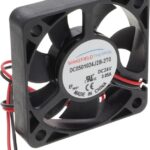 8034057588 DC0501024J2B-2T0, Fan Tubeaxial 24VDC Square - 50mm L x 50mm H Ball 6.7 CFM (0.188m³/min) 2 Wire Leads Hirschmann