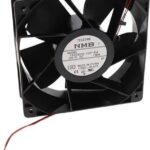 8034058793 12038VA-12P-EA-00, Fan Tubeaxial 12VDC Square - 120mm L x 120mm H Ball 189.9 CFM (5.32m³/min) 2 Wire Leads Hirschmann