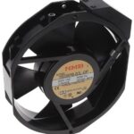 8034065626 15038PB-B3L-GP-00, Fan Tubeaxial 230VAC Rectangular/Rounded - 172mm L x 150mm H Ball 212.0 CFM (5.94m³/min) 3 Terminals Hirschmann