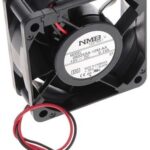 8034069235 06025SA-12M-AA-D0, Fan Tubeaxial 12VDC Square - 60mm L x 60mm H Ball 19.8 CFM (0.554m³/min) 2 Wire Leads Hirschmann