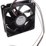 8034075293 08025SA-12M-EL-D0, Fan Tubeaxial 12VDC Square - 80mm L x 80mm H Ball 36.0 CFM (1.01m³/min) 3 Wire Leads Hirschmann