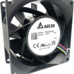 8025285629 PFB0824DHEP0, DC Fans DC Axial Fan, 80x80x38mm, 24VDC, 132.56CFM, 30.24W, 65dBA, 9000RPM, Tach/PWM Hirschmann