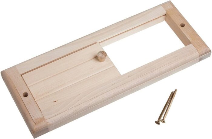 8000128080 Вентиляционная решетка с задвижкой, липа, 31,5 16,5 в кор. /5 32141 Hirschmann — изображение 6