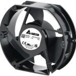 8034204317 EFB1524SHGP0, Fan Tubeaxial 24VDC Rectangular/Rounded - 172mm L x 150mm H Ball 322.4 CFM (9.03m³/min) 4 Wire Leads Hirschmann