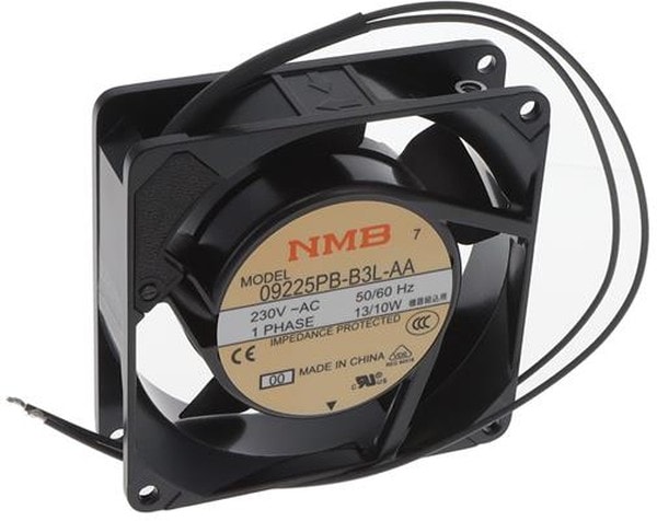 doc051298069 8034446475 09225PB-B3L-AA-00, Fan Tubeaxial 230VAC Square - 92.5mm L x 92.5mm H Ball 34.5 CFM (0.966m³/min) 2 Terminals Hirschmann — изображение 1