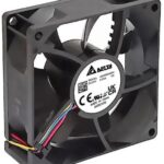 8034715533 QFR0824SHP5, Fan Tubeaxial 24VDC Square - 80mm L x 80mm H Ball 52.4 CFM (1.47m³/min) 4 Wire Leads Hirschmann