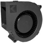 8034815000 DB0973312H2B-2T0, Fan Blower 12VDC Rectangular/Rounded - 97.2mm L x 94.3mm H Ball 32.1 CFM (0.899m³/min) 2 Wire Leads Hirschmann