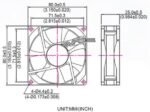 8002940292 EC8025HH12B, (80*80*25 12V), Вентилятор 12В, 80х80х25мм, подшипник качения, 3500 об/мин Hirschmann — изображение 5
