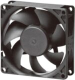 8004668381 MF80251V2-1000U-A99, DC Fans Axial Fan, 80x80x25mm, 12VDC, 37CFM, 0.15"H2O, Vapo, Wire, Auto Restart Hirschmann — изображение 2