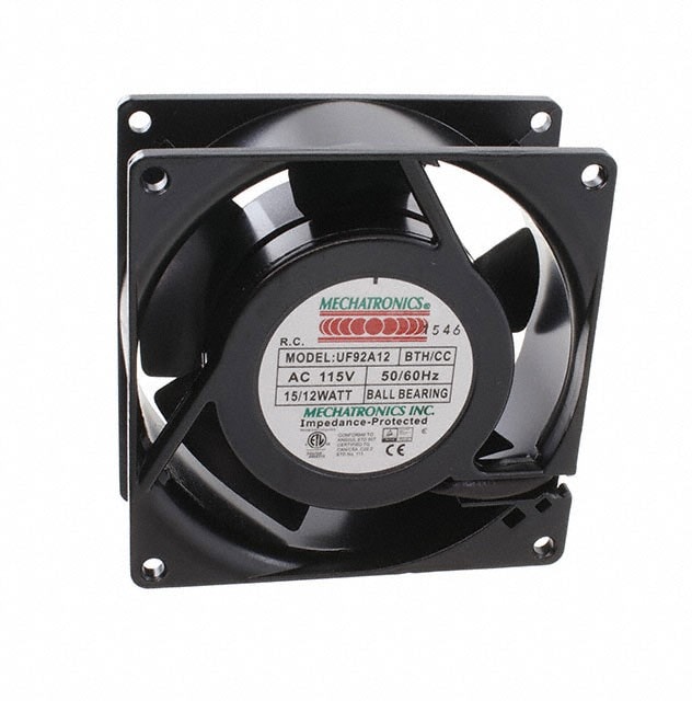 doc051804251 8005845143 UF92A12-BTHR-CC, FAN AXIAL 92X38MM 115VAC TERM Hirschmann — изображение 1