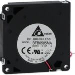 8018728537 BFB0505MA-C, Blowers & Centrifugal Fans DC Blower, 50x10mm, 5VDC, Ball Bearing, Lead Wires, Locked Rotor Sensor Hirschmann