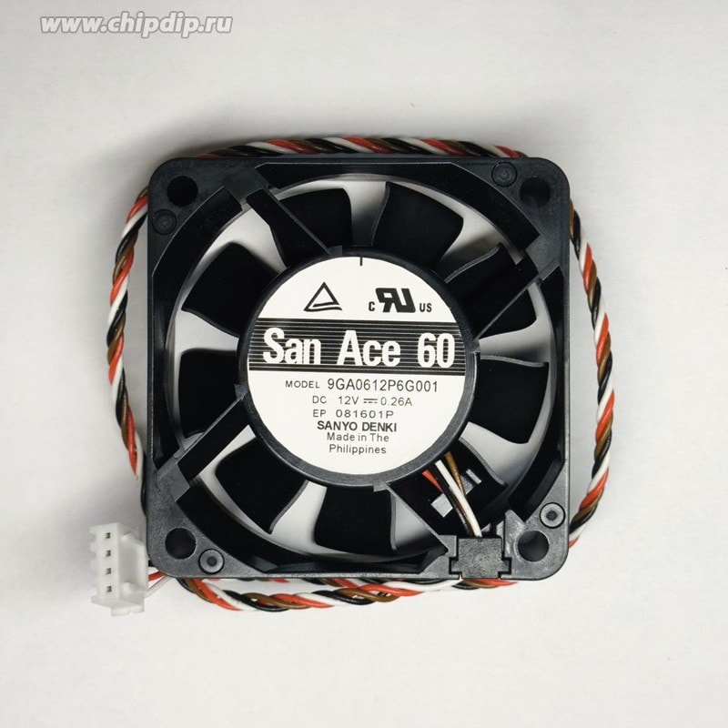 doc051817451 8036730810 Вентилятор Sanyo Denki San Ace 60 9GA0612P6G001 12V DC 0.26A 60X20 4pin Hirschmann — изображение 1
