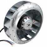 8006038220 R4E250-AB01-25, Fan Motorized Impellers 230VAC Round - 250mm Dia Ball 560.0 CFM (15.68m³/min) 2 Wire Leads Hirschmann