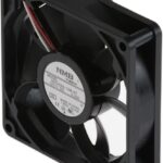 8006493021 08020SS-12M-AT-00, DC Fans DC Tubeaxial Fan, 80x80x20mm, 12VDC, 39.9CFM, Rib Mount, Sleeve, 3 Wire, Tach Hirschmann