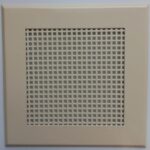 8018420337 Решетка вентиляционная 100х100 мм, металлическая на магнитах, кружок, кремовый VRK001002 Hirschmann