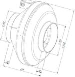 8011858808 Вентилятор канальный круглый V(AC1/D)- 160 (пластиковый корпус) УН-00005839 Hirschmann — изображение 4
