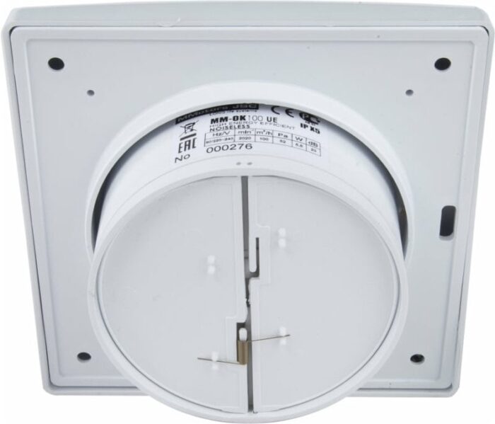 8011912476 Сверхтонкий вытяжной бесшумный вентилятор Mmotors MM-OK 100 ue квадрат 5.5 вт 4116 Hirschmann — изображение 5