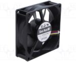 8006066131 109R0805M4D01, Fan Tubeaxial 5VDC Square - 80mm L x 80mm H Ball 29.3 CFM (0.820m³/min) 3 Wire Leads Hirschmann — изображение 2