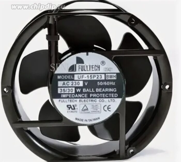8018973256 Вентилятор Fulltech UF-17PC11 AC 115V 50/60Hz 0.46A 172x150x51мм 2pin Hirschmann — изображение 3