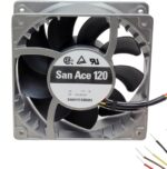 8007302452 9HV1248P1G001, DC Fans Fan, 120x120x38mm, 48VDC, 293CFM, High Static Pressure, Ribless, Ball, Tach/PWM Hirschmann — изображение 3