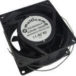 8564535089 SF23080A/2083HSL.GN, AC Axial Fan, 220V to 240V, Square, 80 mm, 38 mm, Sleeve Bearing, 30 CFM Hirschmann