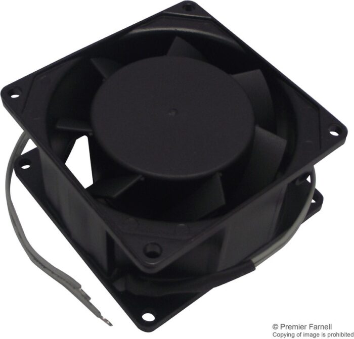 8564535089 SF23080A/2083HSL.GN, AC Axial Fan, 220V to 240V, Square, 80 mm, 38 mm, Sleeve Bearing, 30 CFM Hirschmann — изображение 2