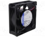 8006903852 DV4112N, Fan Tubeaxial 12VDC Square - 119mm L x 119mm H Ball 161.9 CFM (4.53m³/min) 2 Wire Leads Hirschmann — изображение 3