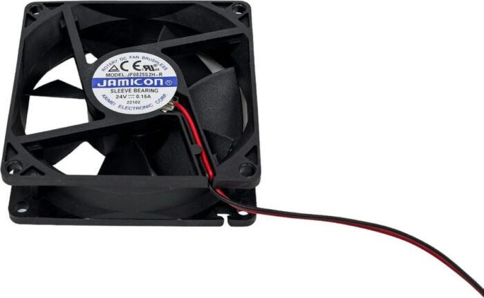 8017709864 вентилятор JF0825S2H 80х80х25 24В с разъемом 2 конт.MOLEX 5239-2(PHU-2) С00034206 Hirschmann — изображение 3
