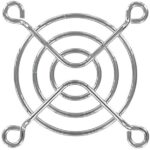 8004890775 08148, Fan Accessories 50mm Wire Form Fan Guard, Bright Nickel Chrome Finish Hirschmann — изображение 2