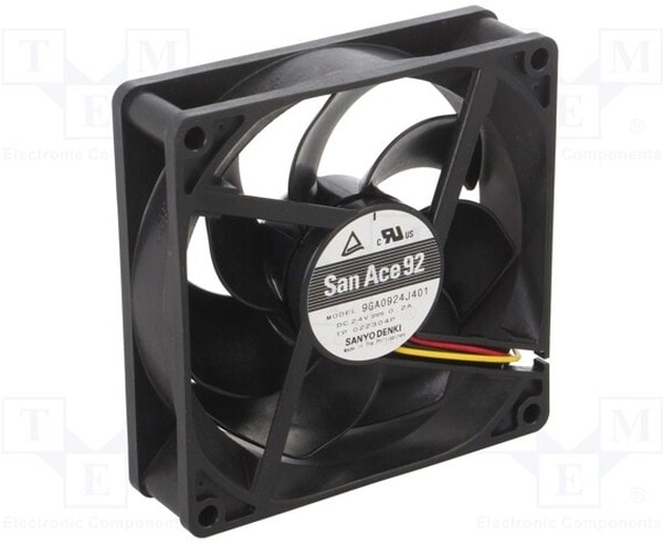 doc052370755 8005415467 9GA0924J401, DC Fans DC Axial Fan, 92x92x25mm, 24VDC, High Performance, Low Power, Tachometer Hirschmann — изображение 1