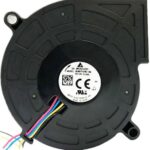 8018692417 BUB0712HD-SM, Blowers & Centrifugal Fans DC Blower, 73x75x20mm, 12VDC, 11.38CFM, 5.28W, 43dBA, 6000RPM, Sleeve, Tach Hirschmann