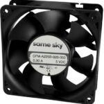 8018684801 CFM-A225B-220-350-22, DC Fans dc axial fan 120 mm square 25 mm 24 Vdc ball 2000 RPM 63.16 CFM AR TSPWM Hirschmann